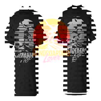 Retro Sunset Sandboarder Lover Summer Sandboarding Tank Top T-Shirt | Mazezy