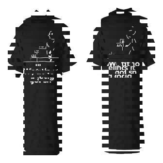 Retro Well That's Not A Good Sign Graphic Apparel -Child Bad Well That's Not A Good Sign Graphic Black Small Short Sleeve T-Shirt | Mazezy