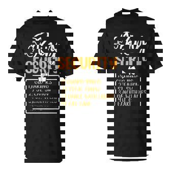 Ring Security Ring Bearer Wedding Day Groom Party T-Shirt | Mazezy