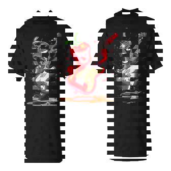 Rock ‘N’ Roll Paprika On Electric Guitar Tank Top T-Shirt | Mazezy