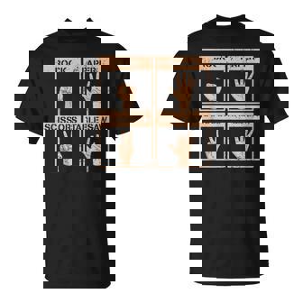 Rock Paper Scissors Table Saw Missing Fingers Injury T-Shirt - Monsterry