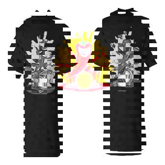 Rock Paprika With Cool Drums For Boys And Girls T-Shirt | Mazezy