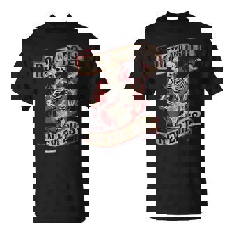 Rock And Roll Never Dies Skeleton Vintage Rock Music T-Shirt - Monsterry