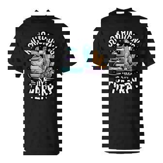 Rockhounding Is My Therapy Geology Crystal Hunting Tank Top T-Shirt | Mazezy