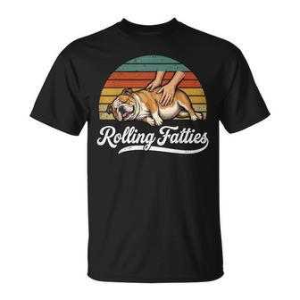 Rolling Fatties English Bulldog T-Shirt | Mazezy
