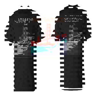 San Francisco Californie Golden Gate Bridgeacances T-Shirt - Cadeauxyz