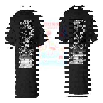 Santa Dunking Tshirt North Pole Dunk Squad Christmas T-Shirt | Mazezy