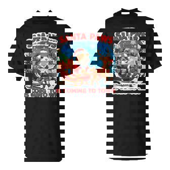 Santa Paws Is Coming To Town Christmas Guinea Pig Owner Pet Tank Top T-Shirt | Mazezy