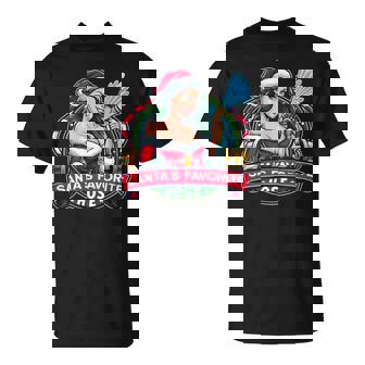 Santa's Favorite Hose Xmas Christmas Naughty Sexy List Meme T-Shirt | Mazezy