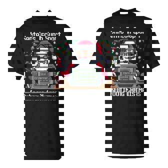 Santa’s Tech Support Rebooting Christmas Tank Top T-Shirt | Mazezy