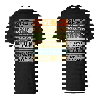 Save Rescue Recycle Plant Care Earth Day T-Shirt - Seseable