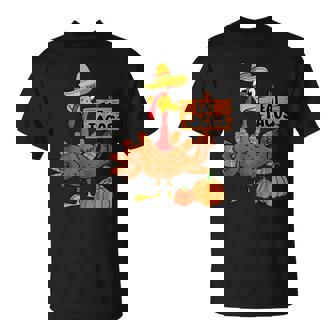 Save A Turkey Eat Tacos Mexican Turkey Thanksgiving T-Shirt | Seseable CA