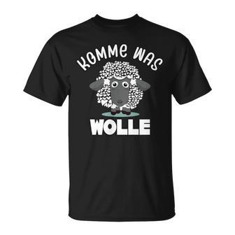 Schaf Komme Was Wollechafhüter Bauerntricken Ns T-Shirt - Geschenkecke