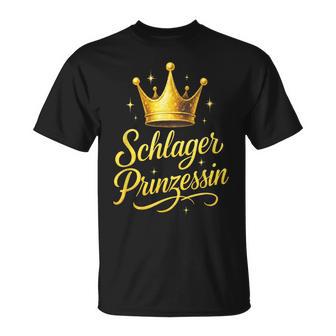 Schlager Prinzessin -Chlagerprinzessinchlager T-Shirt - Geschenkecke