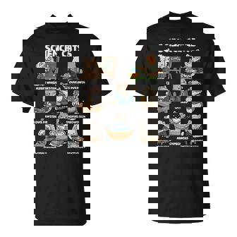 Science Cats Scientist Pun Cat Lover Math Teacher T-Shirt - Monsterry