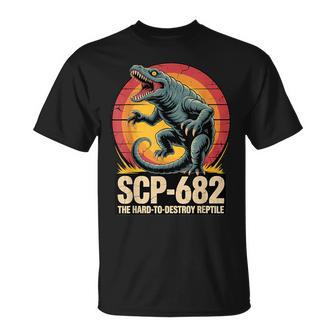 Scp-682 破壊しづらい爬虫類モンスターcpファンデーション Tシャツ - Kawaiitshirt
