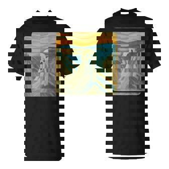 Screaming Ghost Expressionist Art Parody Halloween Meme Tank Top T-Shirt | Mazezy