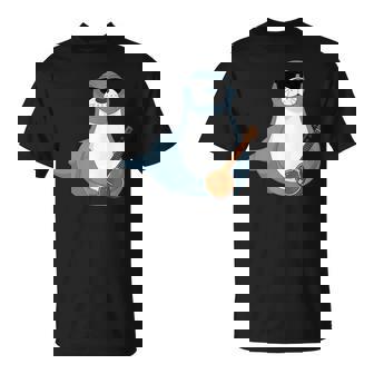 Seal Wearing Sunglasses Playing Sitar Sitarist Tank Top T-Shirt | Mazezy