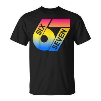 Seisiete 67 Colorido 6 7 Gen Alphalang Divertido 6-7 Meme Camiseta unisex - Regaloses
