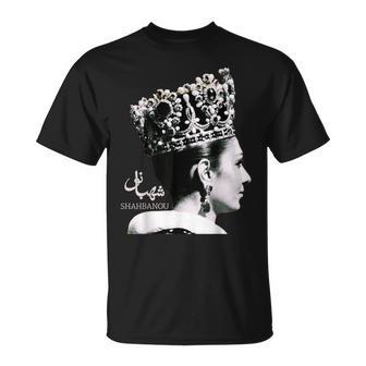 Shahbanou Iran Empress Farrah Pahlavi Iranian Persian Retro T-Shirt | Mazezy