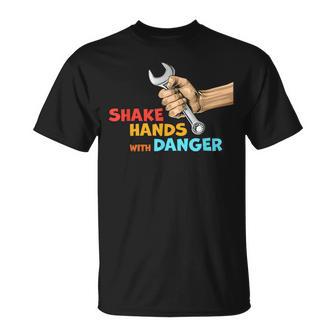 Shake Hands With Danger Retro Apparel T-Shirt - Thegiftio UK