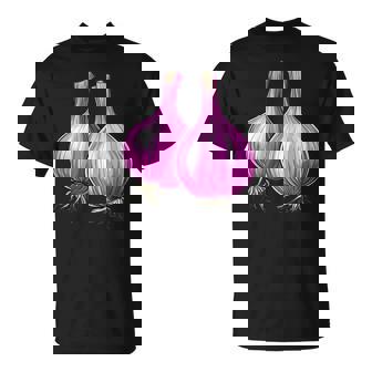 Shallots With A Bold Outline T-Shirt | Mazezy