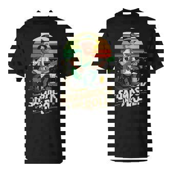 Shamrock And Roll Leprechaun Guitar T-Shirt | Mazezy