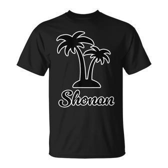 Shonan（湘南）サーファー ヤシの木 パームツリー（黒 ブラック 文字）【47都道府県】ジモt ティ Tシャツ - Kawaiitshirt