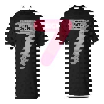 Sick Seven Meme Six Seven Sick 7 Birthday Bandage T-Shirt | Seseable CA