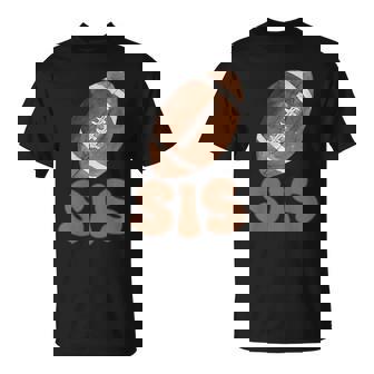 Sister Of The 1 Year Old Football 1st Year Down Birthday T-Shirt | Mazezy