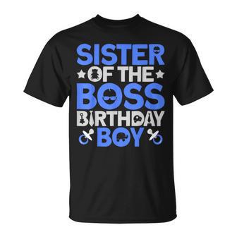 Sister Of The Boss Birthday Party Outfit Like A Boss Sister T-Shirt - Thegiftio UK