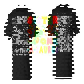 Sister Of The One-A-Saurus 1St Birthday Boy Dinosaur T-Shirt - Thegiftio