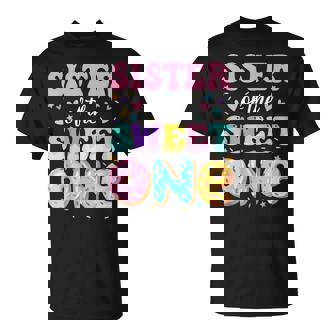 Sister Of The Sweet One 1St Birthday Donut Bday Party T-Shirt - Thegiftio