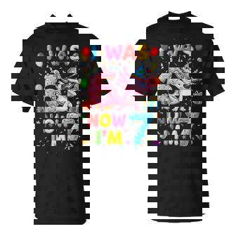 I Was Six Now I'm Seven 6 7 Axolotl 67 Meme 7Th Birthday T-Shirt - Monsterry