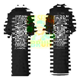 Six Seven Bruh Leprechaun Meme For St Paddy's T-Shirt | Mazezy