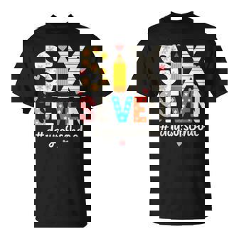 Six Seven Days Of School Teacher Student Classroom T-Shirt | Mazezy