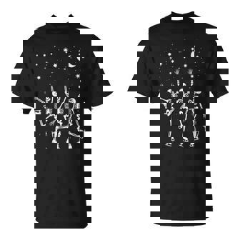 Skeleton Figure Skate Ice Skating Figure Skating T-Shirt | Mazezy