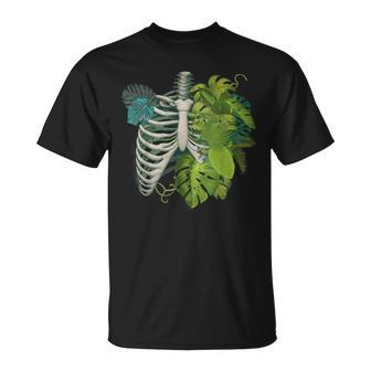 Skeleton Plant Body For Gardener Plant Lover Women T-Shirt - Thegiftio UK