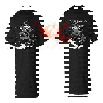 Ski Tomato Panic Snow Mountain Ride T-Shirt | Mazezy