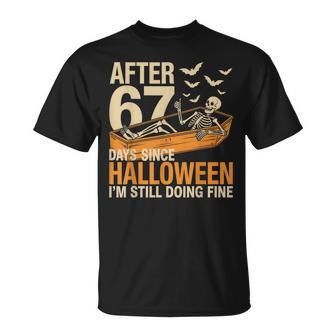 Skull Skeleton In The Coffin Meme Slang 67 Retro Squad T-Shirt - Thegiftio UK