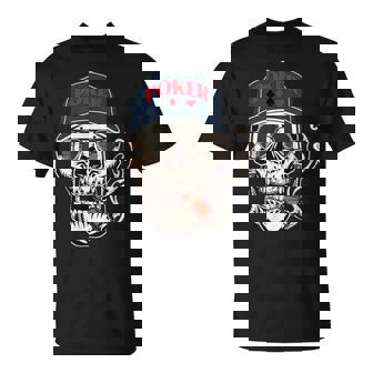 Skull Texas Hold Em Player Poker T-Shirt | Mazezy