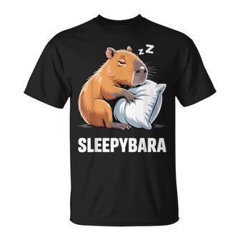 Sleepybara Pyjama Kostüm Offizielles Capybarachlaf T-Shirt - Geschenkecke