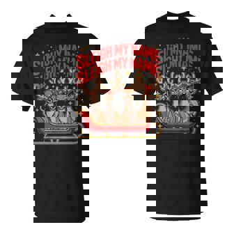 Sleigh My Name Reindeer 90s Hip Hop R&B Christmas Xmas T-Shirt | Mazezy