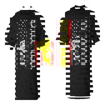 Slot Car Racing US Flag RC Cars T-Shirt | Mazezy