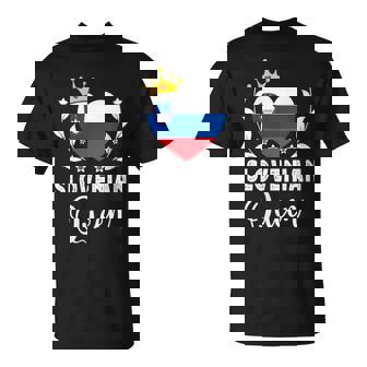 Slovenian Queen Slovenia Flag Proud Slovenian Woman T-Shirt | Mazezy