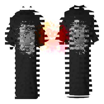 Smiling Tomato Splash Art Graphic Tank Top T-Shirt | Mazezy