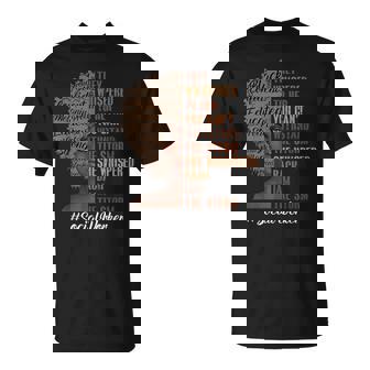 Social Worker Afro African American Black History Month T-Shirt - Seseable