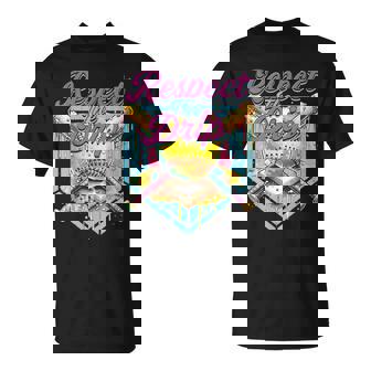 Softball Girl Ice Cream Softball Drip Youth Respect The Drip T-Shirt - Monsterry