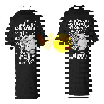 Softball Meme Heart Grandma Meme Of A Softball Player T-Shirt - Thegiftio