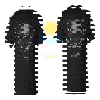 Solar Eclipse Iceland 2026 Total Eclipse Iceland Celestial T-Shirt | Mazezy